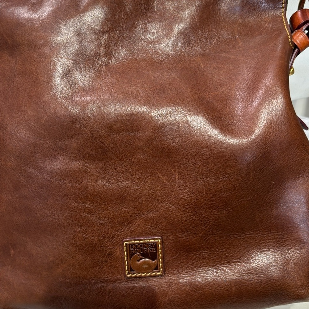 Dooney & Bourke Rich Brown Leather Shoulder Bag